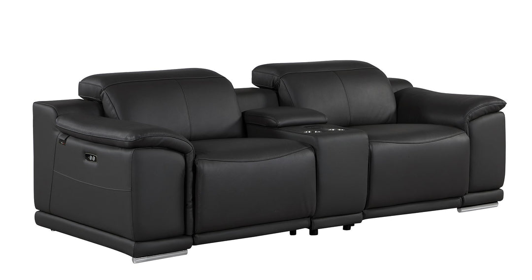 9762 - 3-Piece Modular Power Reclining Console Loveseat With 2 Power Recliners In