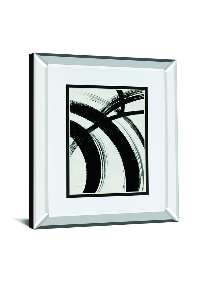 Spontaneous I By Farida Zaman Mirrored Frame - Gray