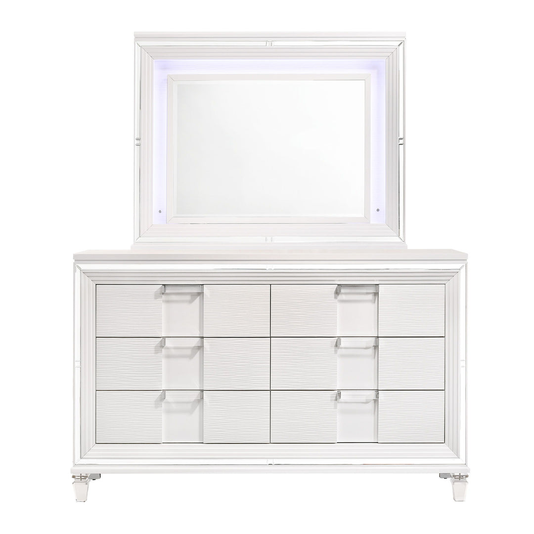 Twenty Nine - 6-Drawer Dresser With Mood Lighting Mirror