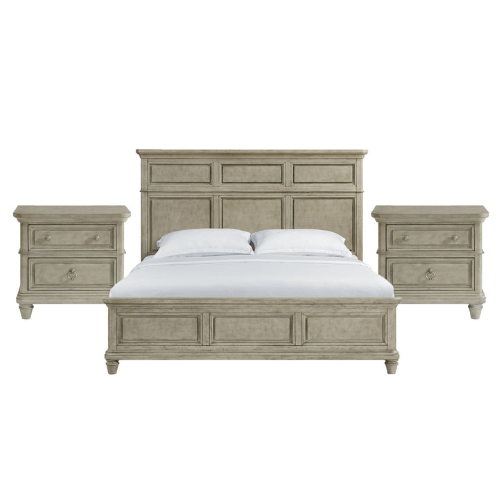 Whit-Ash - Panel Bedroom Set