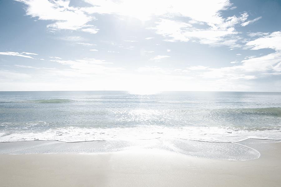 Sandy Beach By Danita Delimont (Framed Small) - Blue