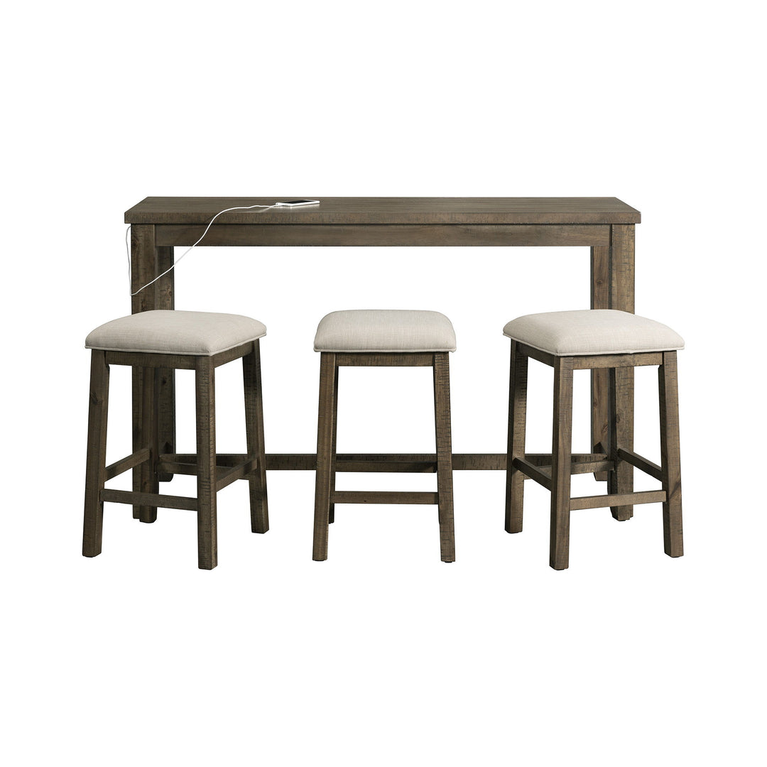 Stone - Multipurpose Bar Table Set - Gray