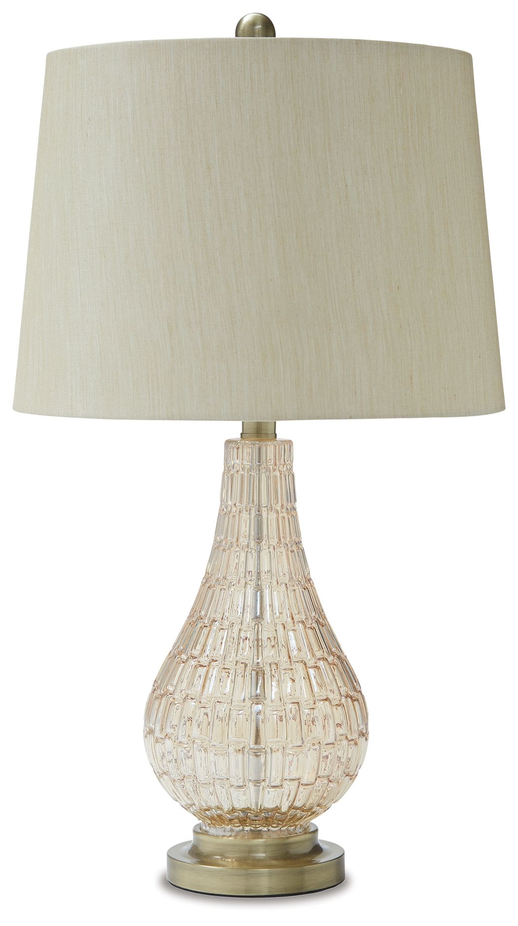 Latoya - Beige - Glass Table Lamp