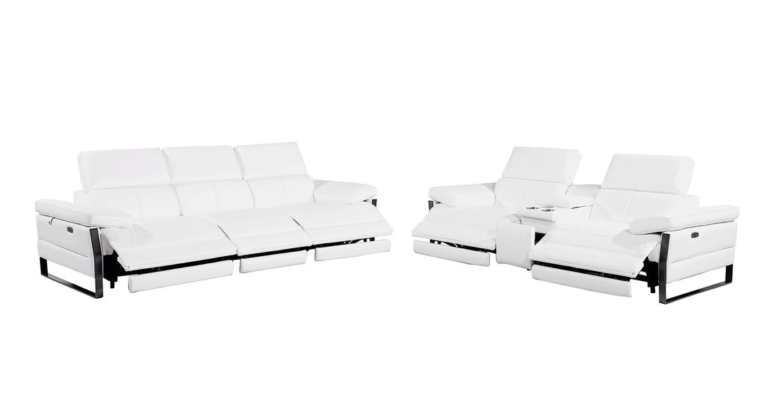 1246 - Modular Power Triple Reclining Sofa And Console Loveseat Set With Power Headrests