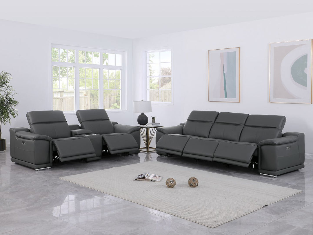 9762 - 6-Piece Modular Power Reclining Sofa And Console Loveseat Set With 5 Power Recliners In