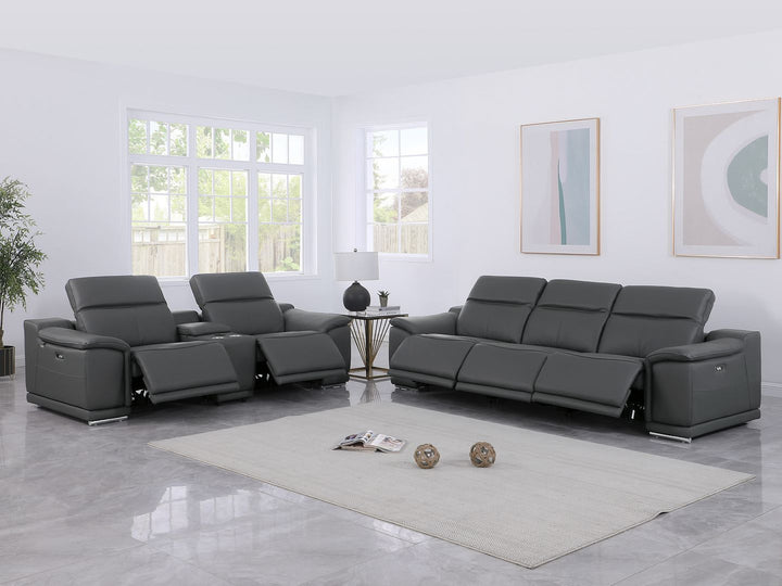 9762 - 6-Piece Modular Power Reclining Sofa And Console Loveseat Set With 5 Power Recliners In