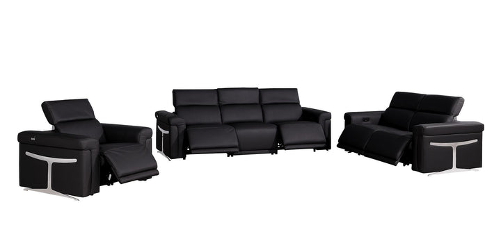1126 - 6-Piece Modular Power Reclining Sofa, Loveseat &amp; Chair Set In With 5 Power Recliners &amp; Power Headrests