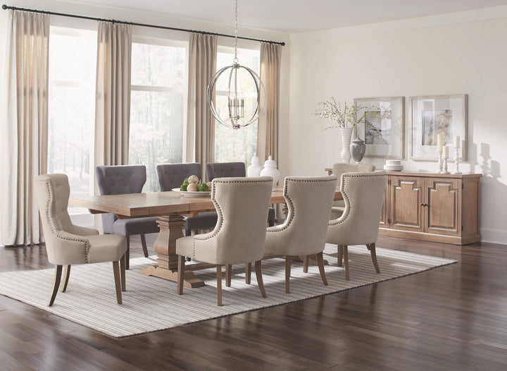 Florence 126-inch Extension Dining Table Rustic Honey