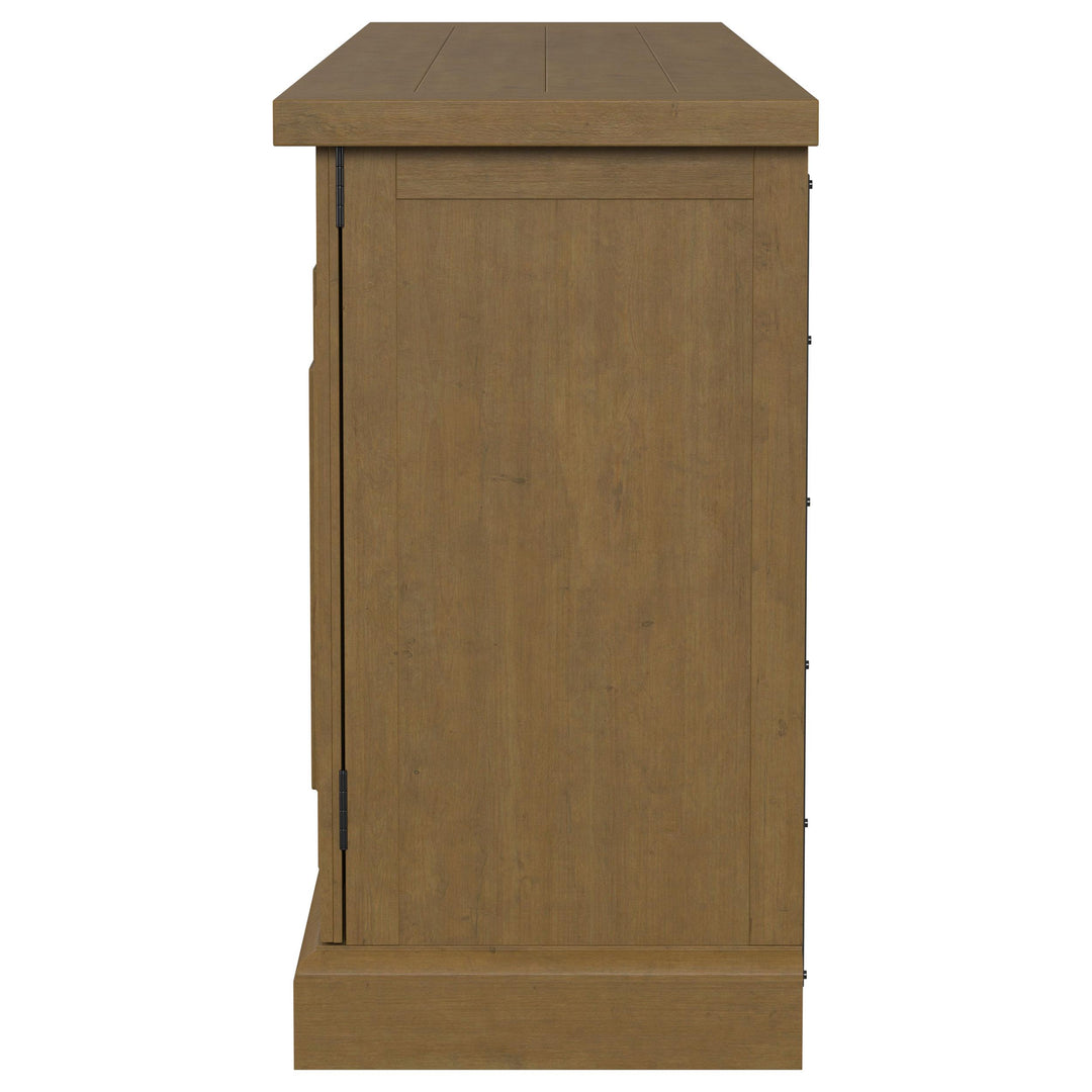 Florence 4-door Dining Sideboard Buffet Cabinet Rustic Honey