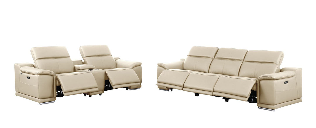 9762 - 6-Piece Modular Power Reclining Sofa And Console Loveseat Set With 5 Power Recliners In