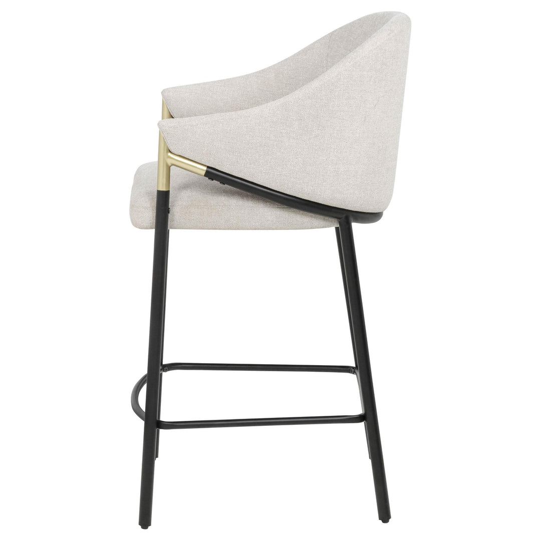 Chadwick Fabric Upholstered Counter Height Chair Beige (Set of 2)