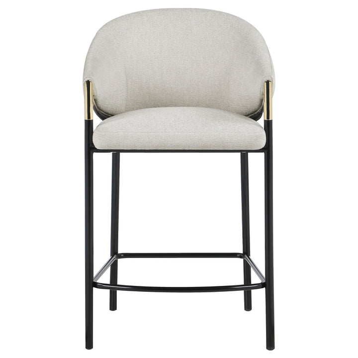 Chadwick Fabric Upholstered Counter Chair Beige (Set of 2)