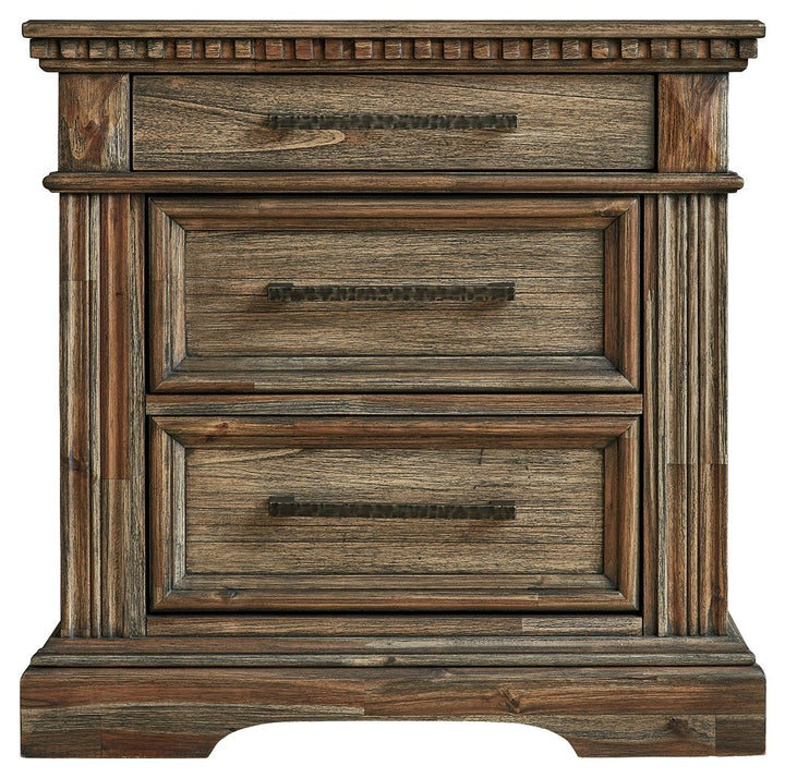 Markenburg - Brown - Three Drawer Night Stand