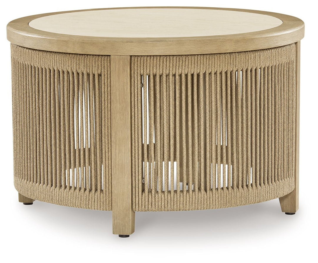 Spooners Cove - Round Cocktail Table - Beige