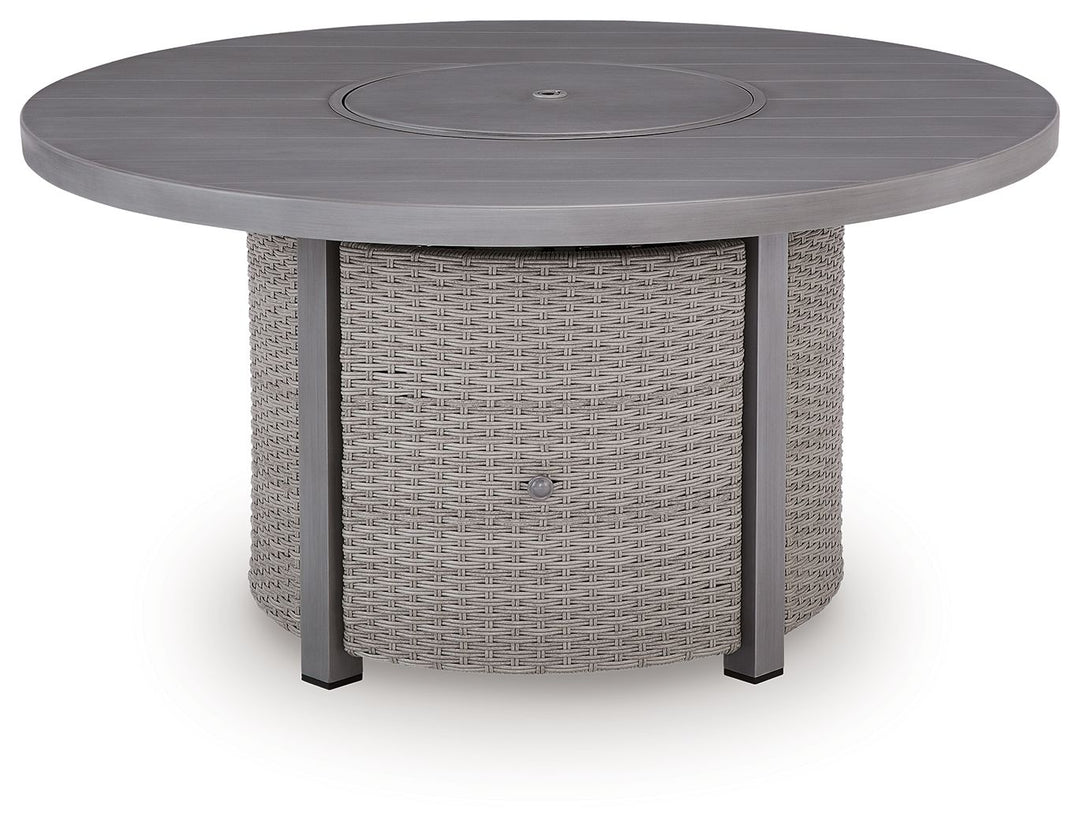 Half Moon Beach - Round Fire Pit Table - Gray