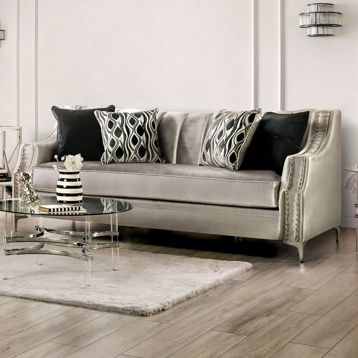 Elicia - Sofa - Silver / Black