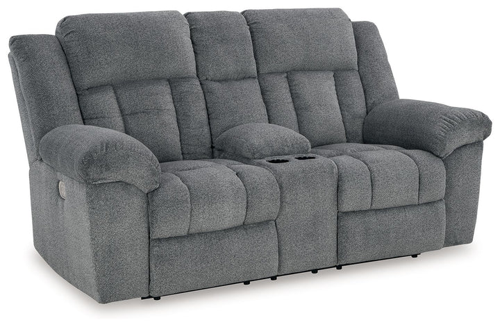 Tip-off - Power Reclining Loveseat With Console / Adj Headrest