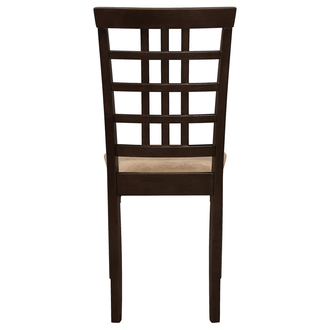 Kelso Lattice Back Dining Side Chair Cappuccino (Set of 2)