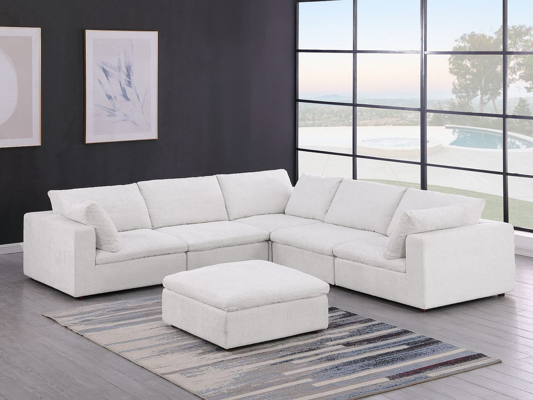 1100 - 6-Piece L-Shaped Sectional - Pearl