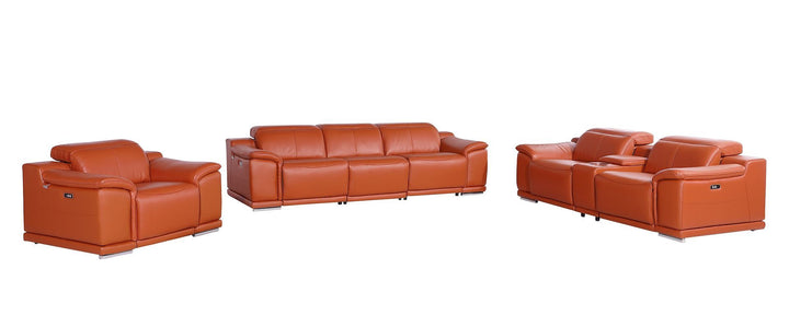 9762 - 7-Piece Modular Power Reclining Sofa, Loveseat And Chair Set With 5 Power Recliners In