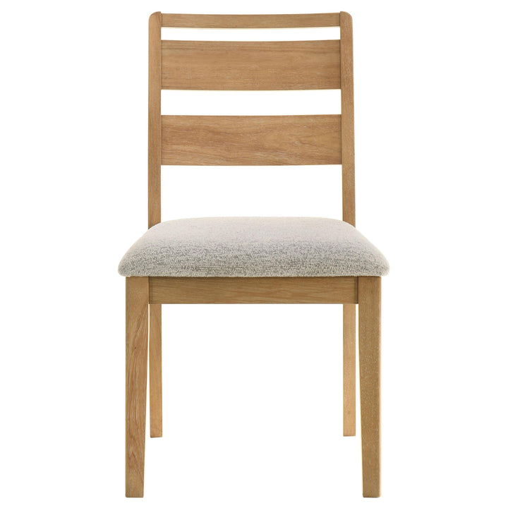 Duncan Ladder Back Dining Side Chair Washed Oak (Set of 2)