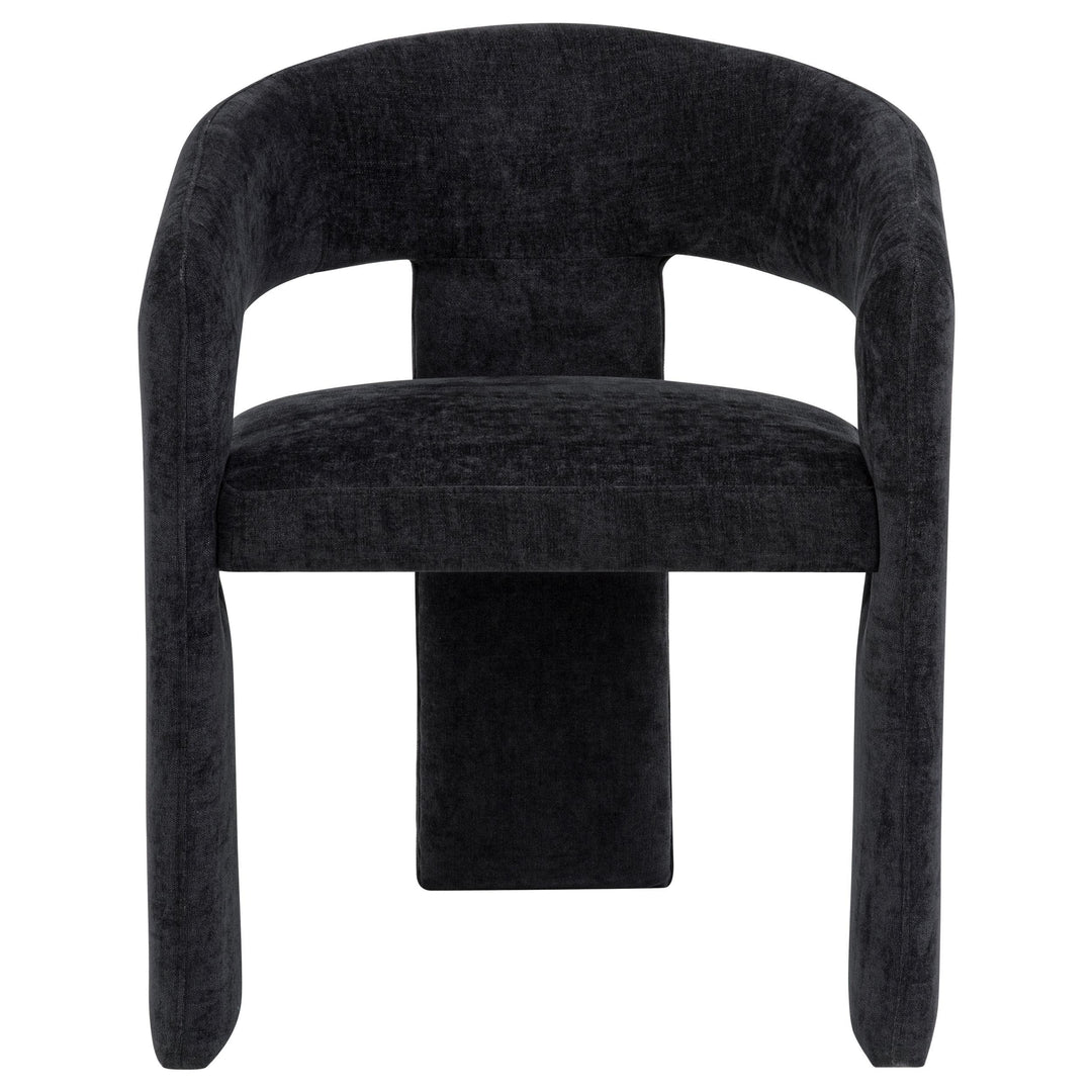 Carlow Upholstered Dining Arm Chair Black (Set of 2)