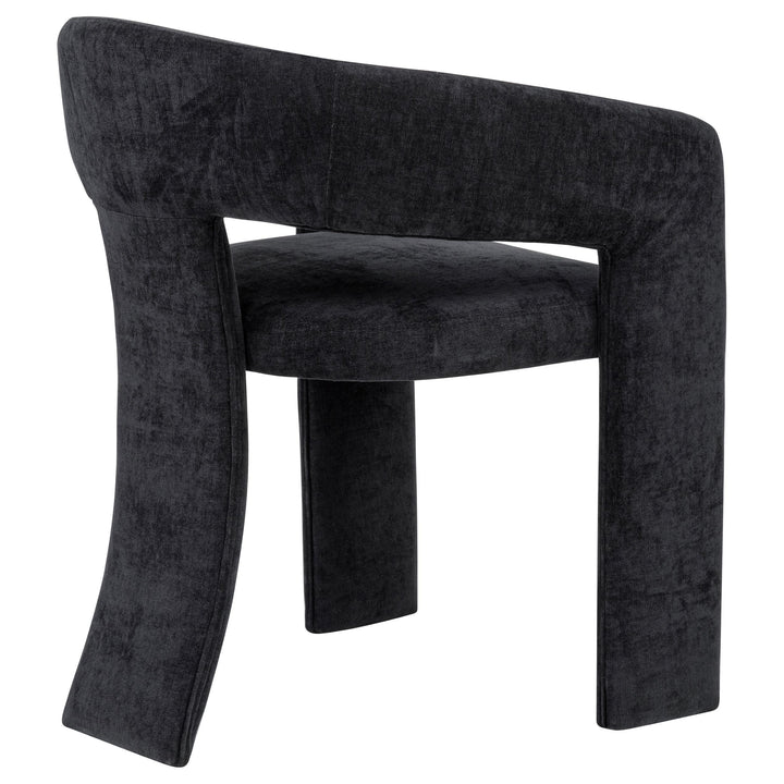 Carlow Upholstered Dining Arm Chair Black (Set of 2)