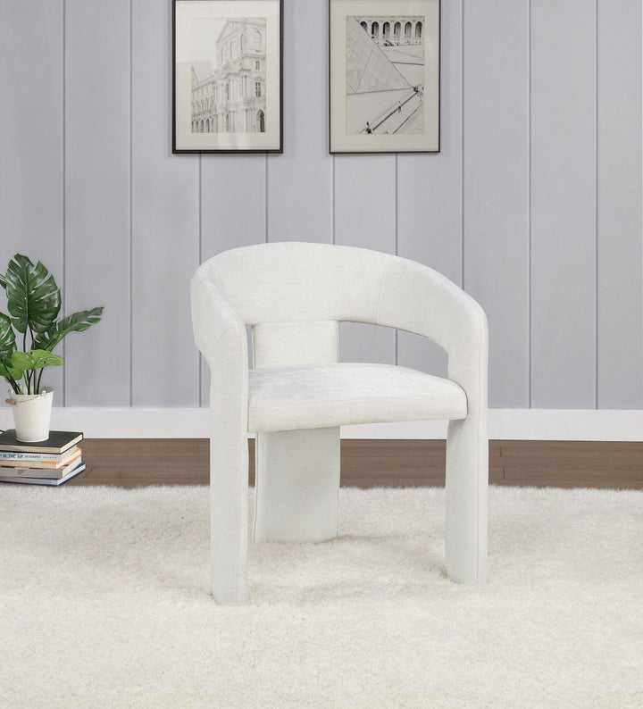 Carlow Upholstered Dining Arm Chair White (Set of 2)
