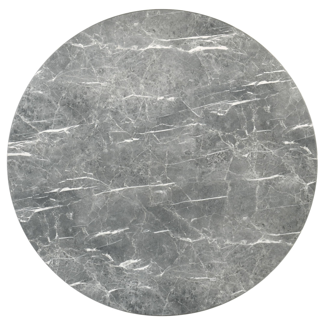 Franklin 50-inch Round Dining Table Grey and Dark Oak