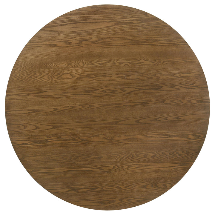 Franklin 5-piece 54-inch Round Dining Table Set Dark Brown