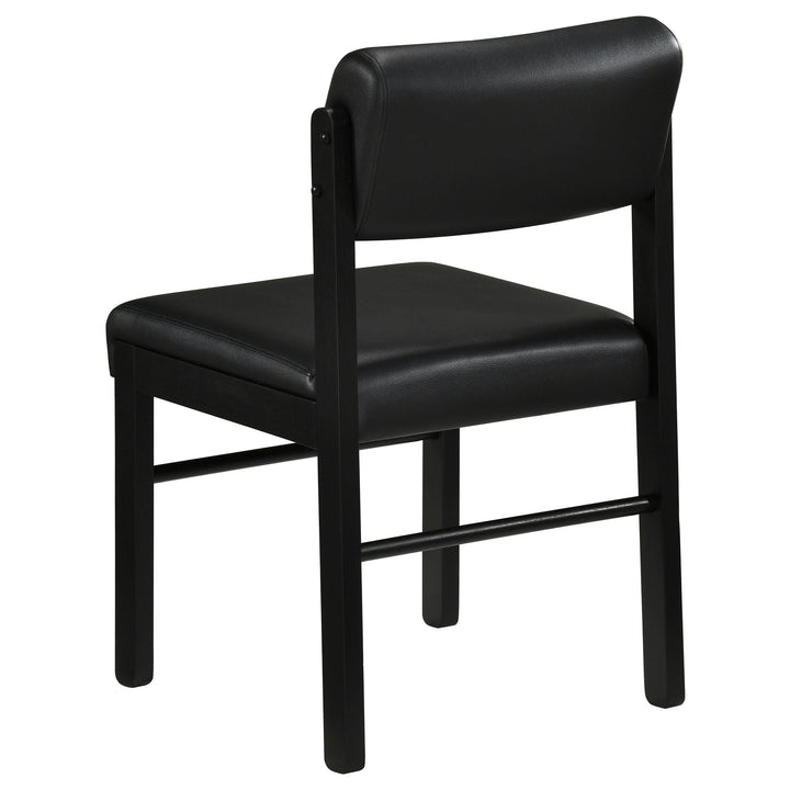 Kehoe Upholstered Dining Side Chair Black (Set of 2)