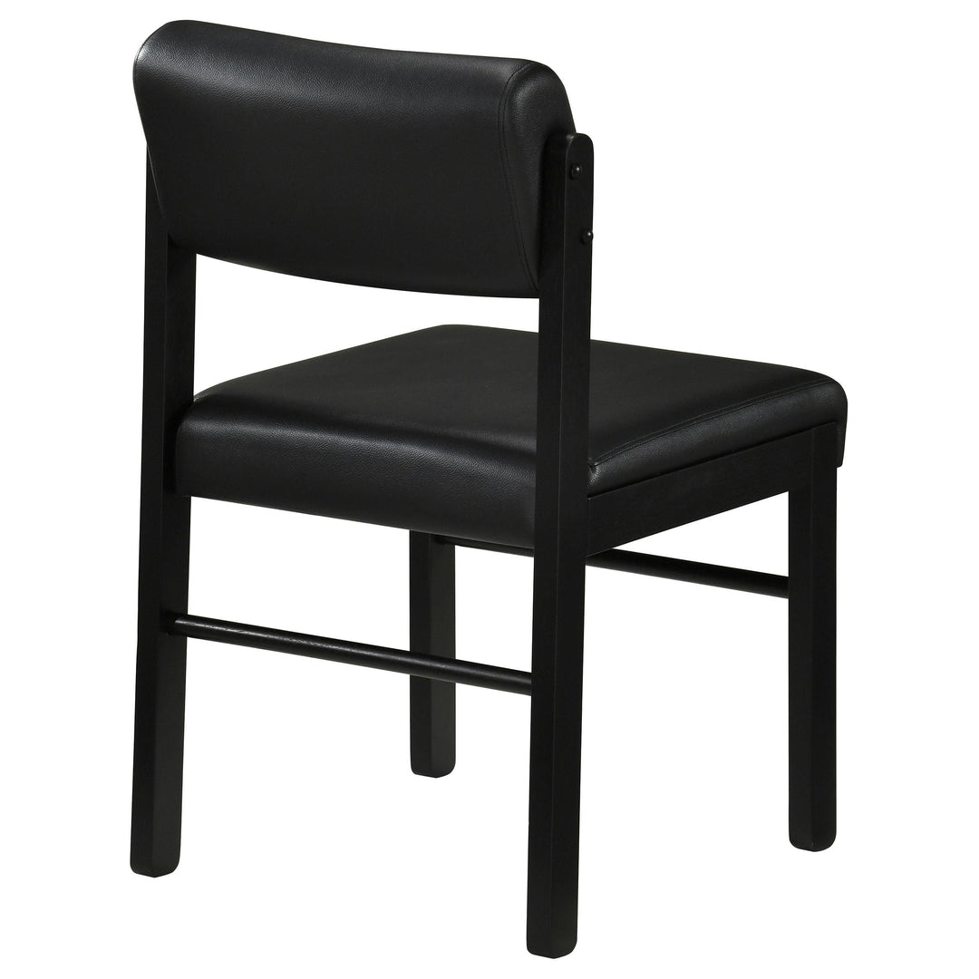 Kehoe Upholstered Dining Side Chair Black (Set of 2)