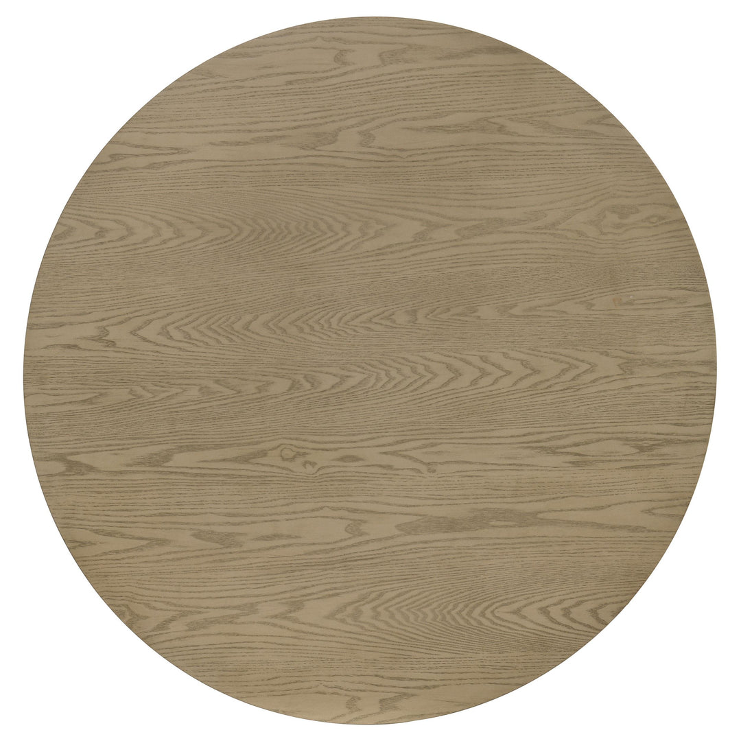 Hamlyn 5-piece Round Wood Dining Set Wheat and Natural Oak