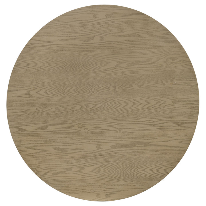Hamlyn 5-piece Round Wood Dining Set Wheat and Natural Oak