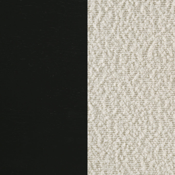 Kehoe Upholstered Dining Side Chair Cream and Black (Set of 2)