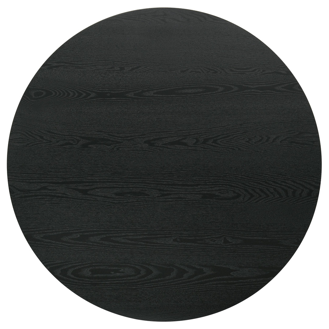 Hamlyn 43-inch Round Wood Counter Height Dining Table Black