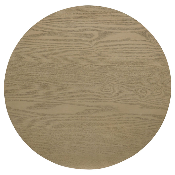Hamlyn 5-piece Round Wood Counter Height Dining Set Grey and Natural Oak