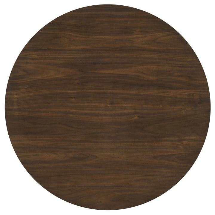 Hamlyn 5-piece Round Wood Counter Height Dining Set Grey and Walnut