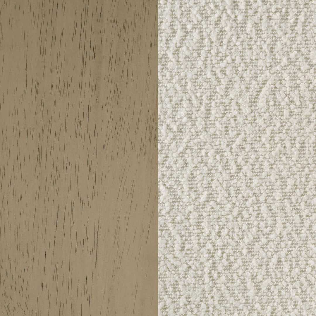 Kehoe Upholstered Counter Height Chair Cream and Natural Oak (Set of 2)