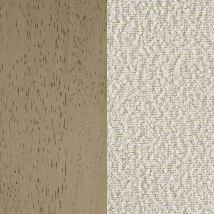 Kehoe Upholstered Counter Height Chair Cream and Natural Oak (Set of 2)