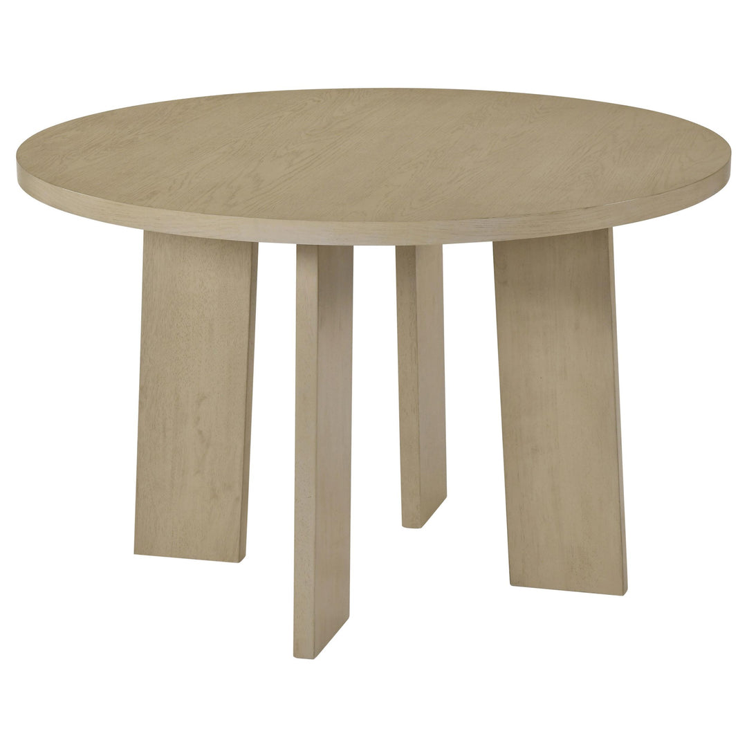 Strouse 5-piece Dining Set Cream and Natural Oak