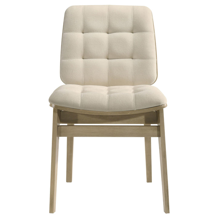 Strouse 5-piece Dining Set Cream and Natural Oak