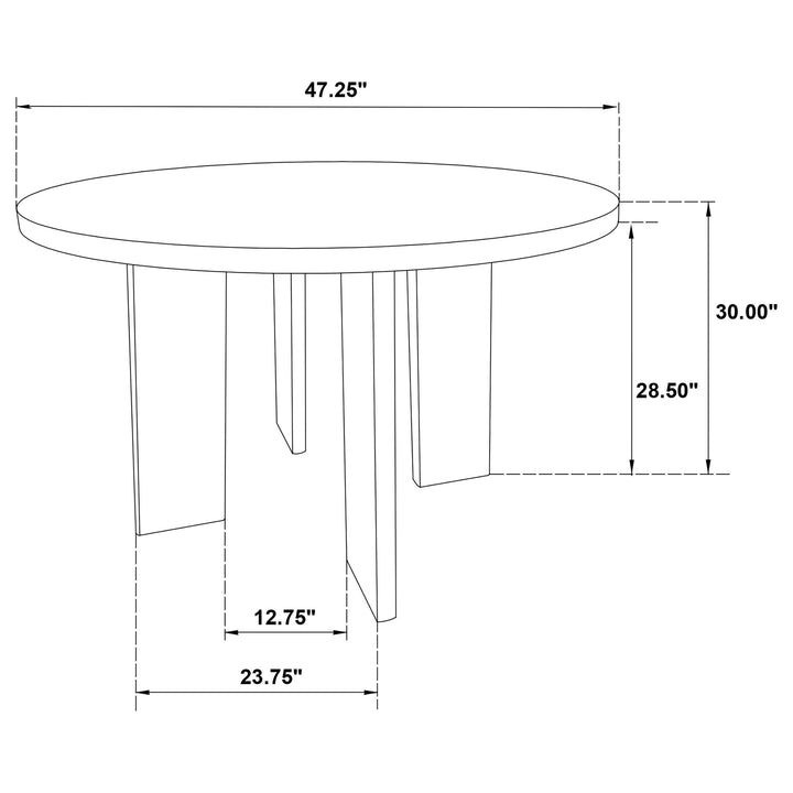 Strouse 5-piece Dining Set Wheat and Walnut