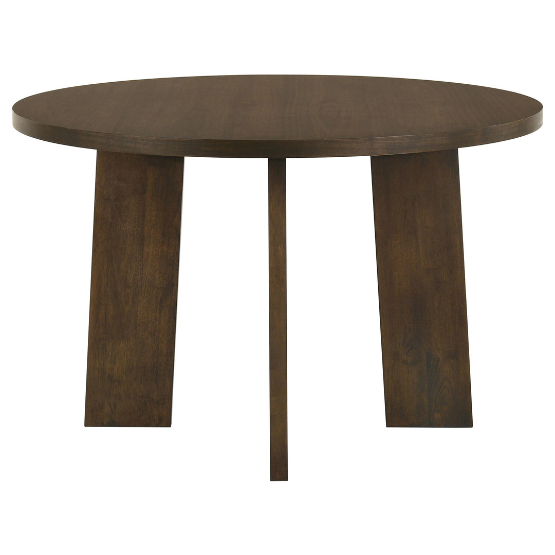 Strouse 5-piece Dining Set Black and Walnut