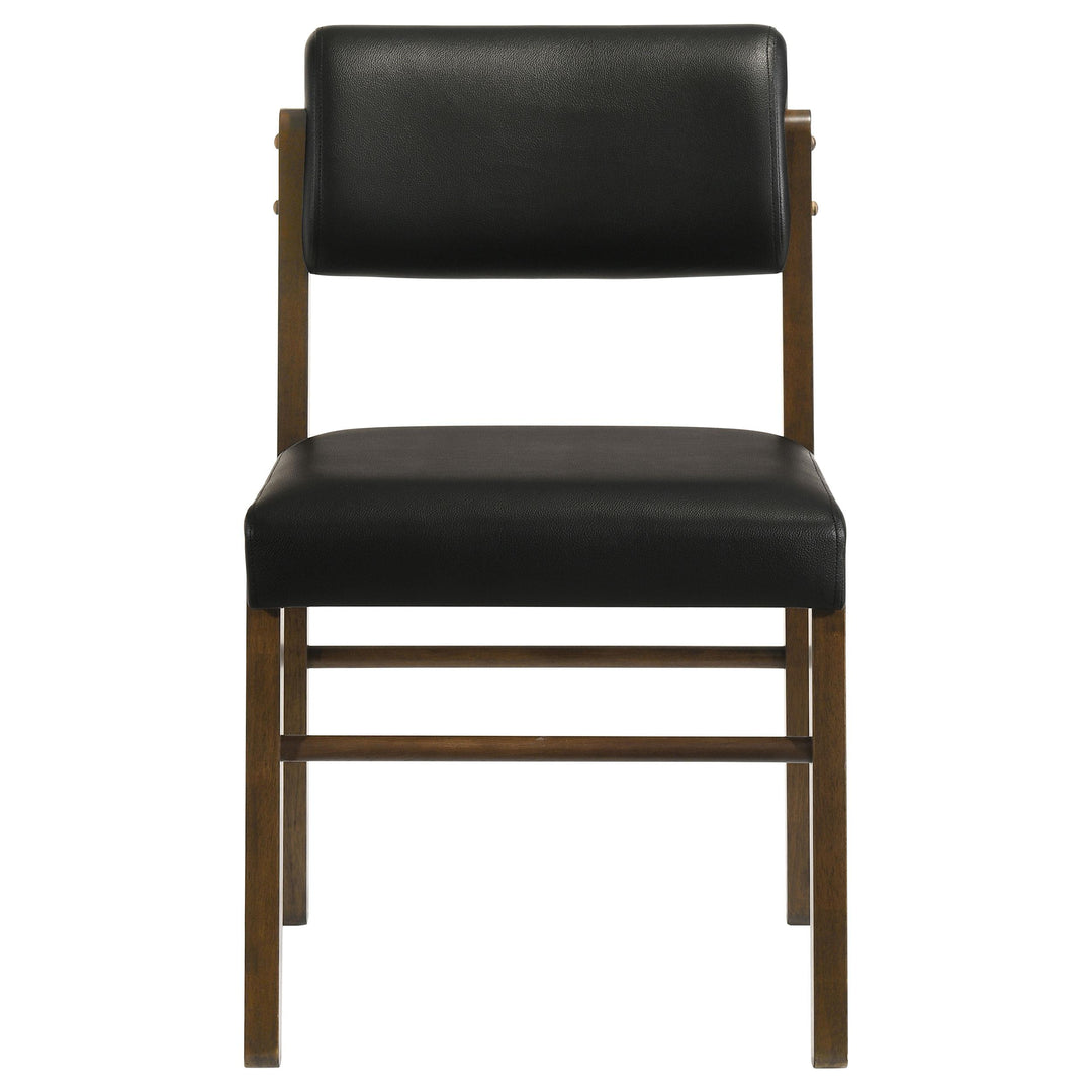 Strouse 5-piece Dining Set Black and Walnut