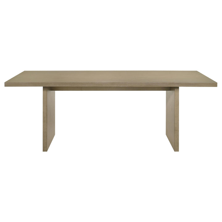 Decker 7-piece 82-inch Rectangular Dining Set Wheat and Natural Oak