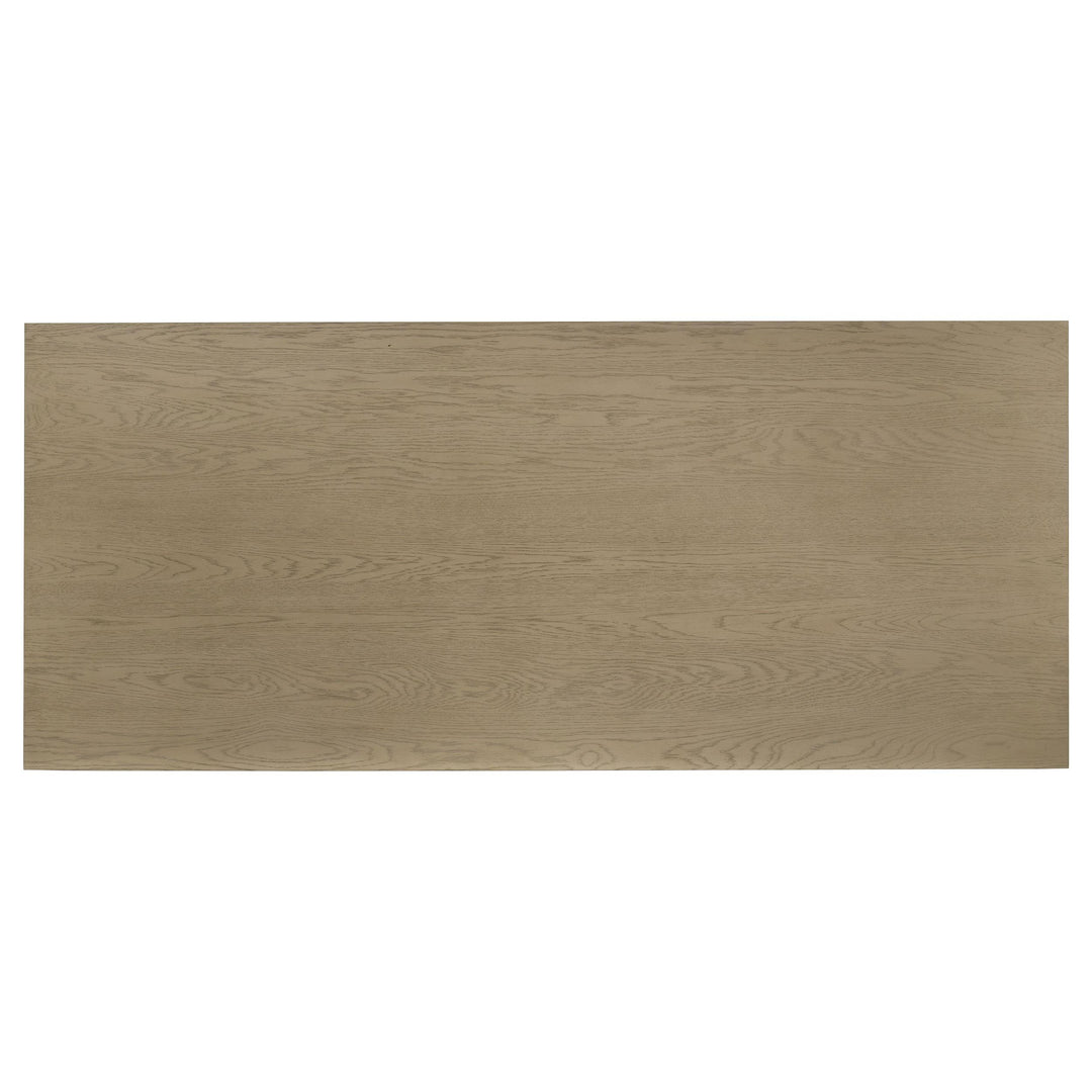 Decker 7-piece 82-inch Rectangular Dining Set Wheat and Natural Oak