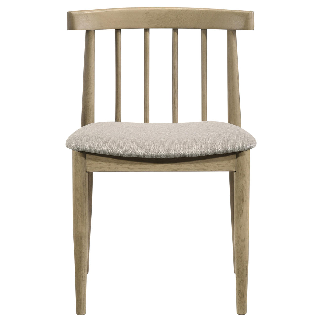 Decker 7-piece 82-inch Rectangular Dining Set Wheat and Natural Oak