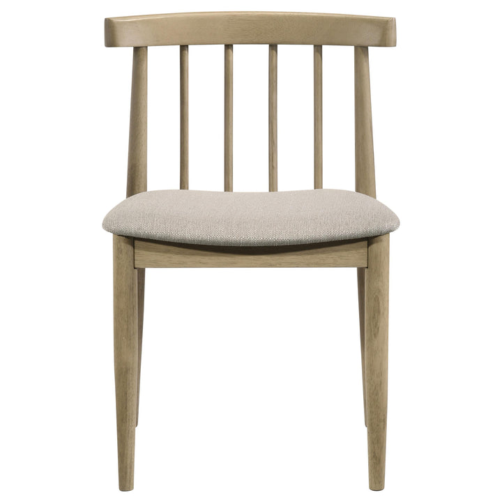 Decker 7-piece 82-inch Rectangular Dining Set Wheat and Natural Oak