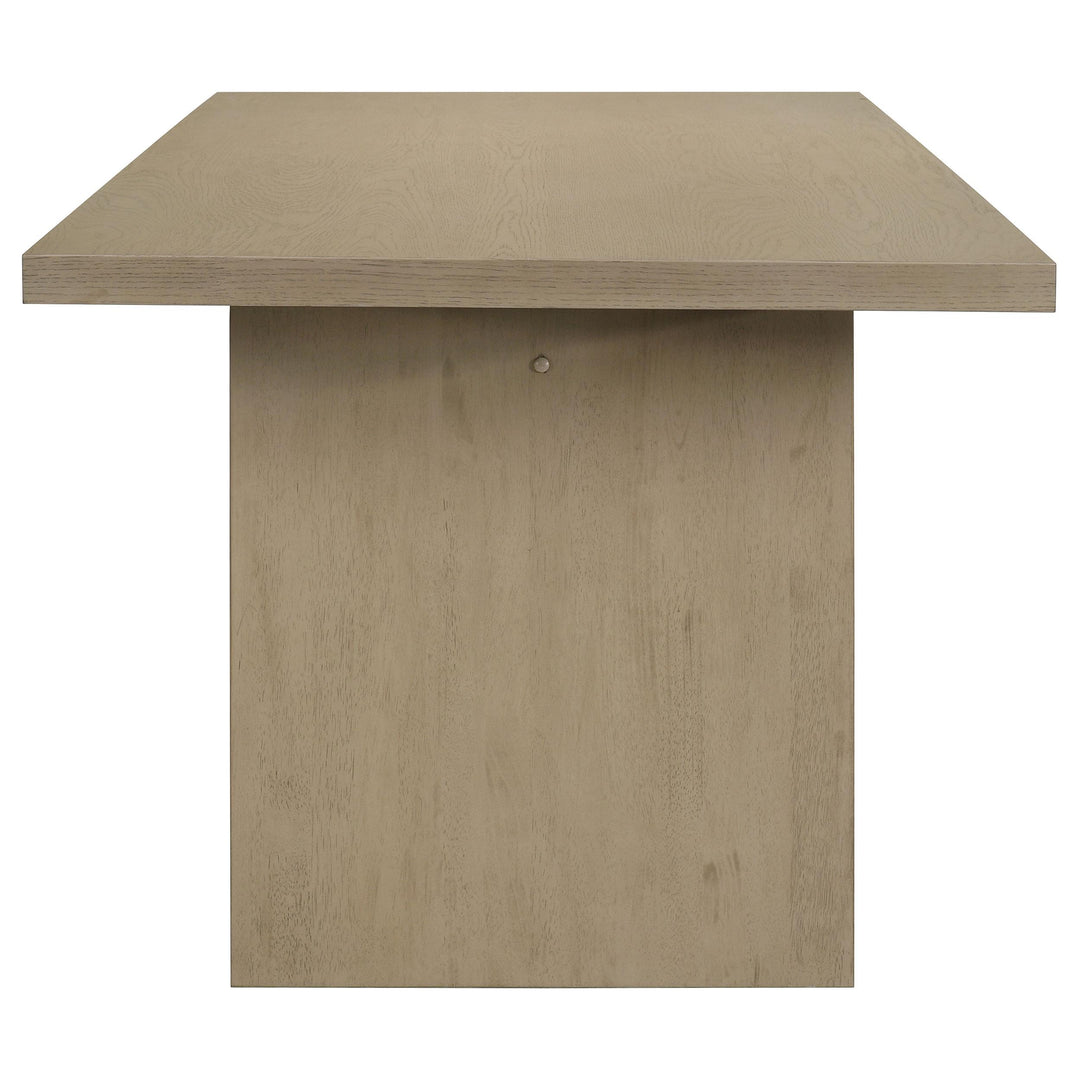 Decker 7-piece 82-inch Rectangular Dining Set Cream and Natural Oak